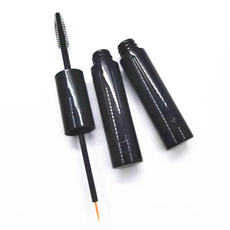 10ml Empty Shiny Double Ended Mascara Tube Eyeliner Containers With Brush