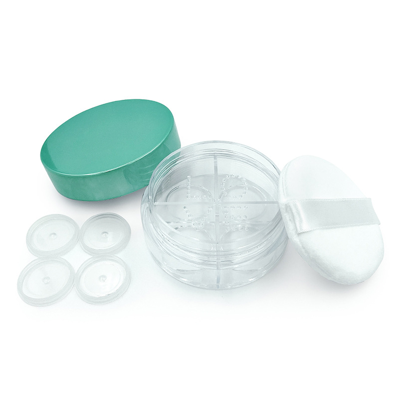 15g Transparent Plastic Powder Box Mesh Sieve Powder Empty Box Cosmetics Packaging Loose Powder Jar