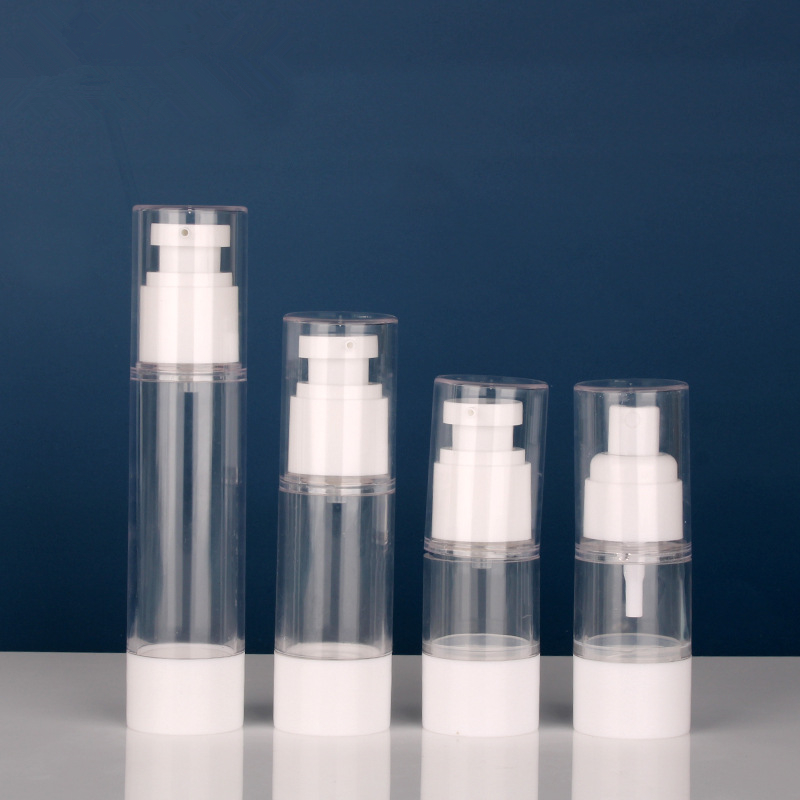 20ml 30ml 50ml Lotion Pump Cosmetic Spray Foam Emulsion Dispenser Transparent Plastic AS Vacuum Airless Bottle with AS Cap