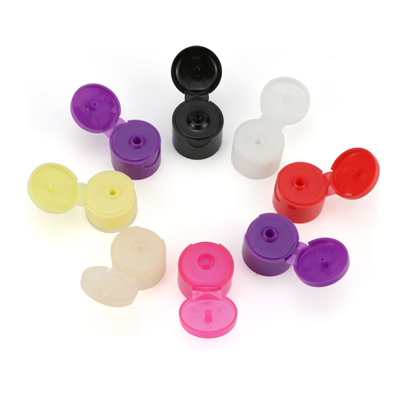 20mm 24mm 28mm Screw Cap Plastic Lids Cosmetic Packaging Plastic Flip Top Cap