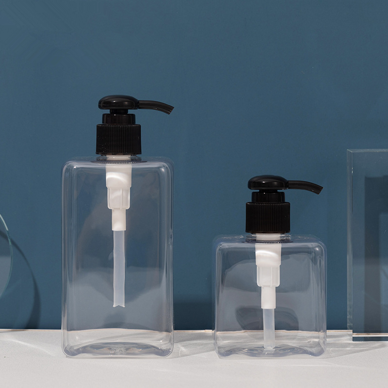 250ml 400ml PET Square Press Bottle Lotion Bottle Skin Care Products Shampoo Hand Sanitizer Plastic Bottle