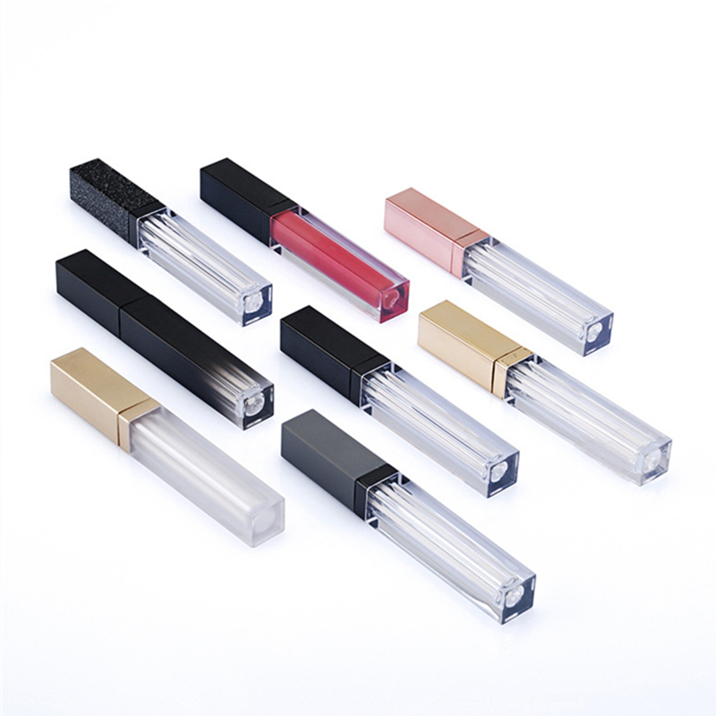 3ml Lip Gloss Tube Customized Square Spray Gradient Multi-color Empty Tube Makeup Packaging