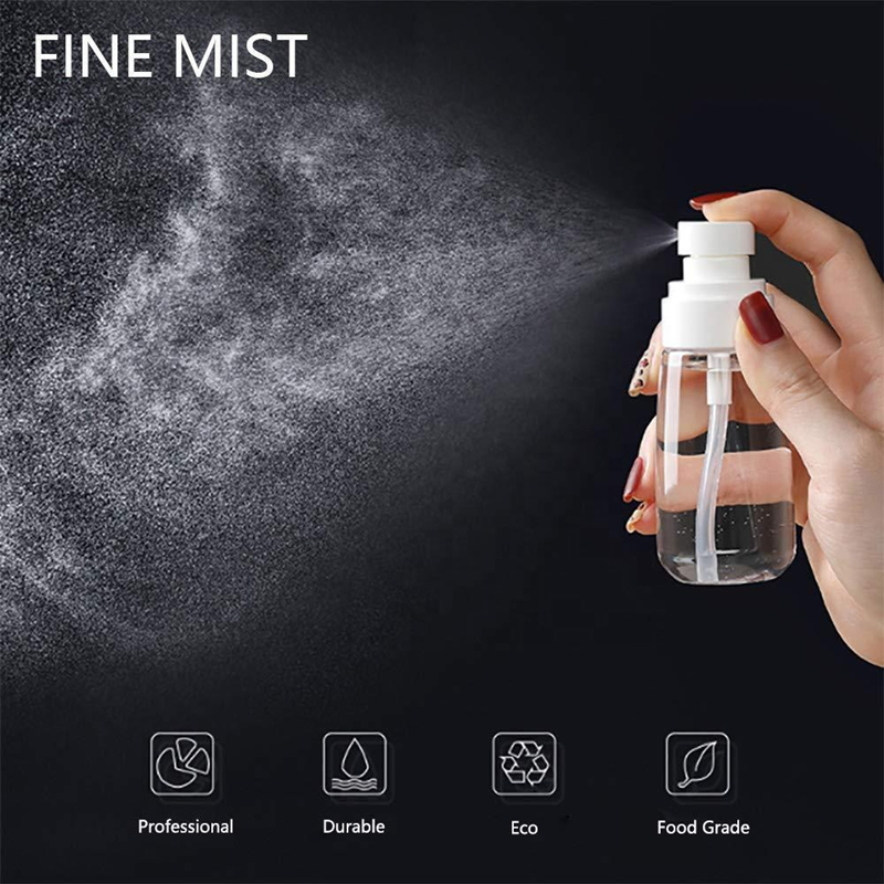 30ml 60ml 80ml 100ml Plastic Spray Pump PETG Bottle Cosmetic Facial Fine Mist Sprayer Bottle with AS Cap